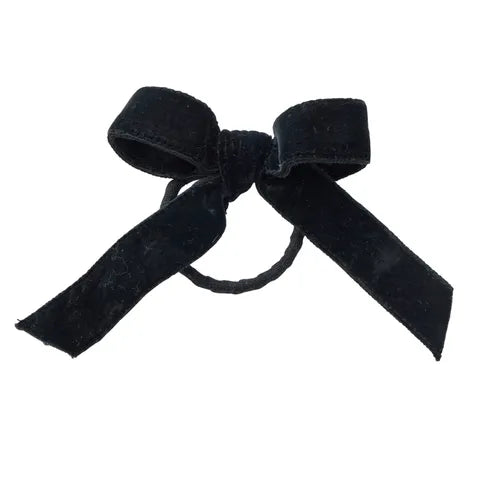 Ruban Velvet Bow Napkin Ring S/4 - Black - Roma Gift & Gourmet