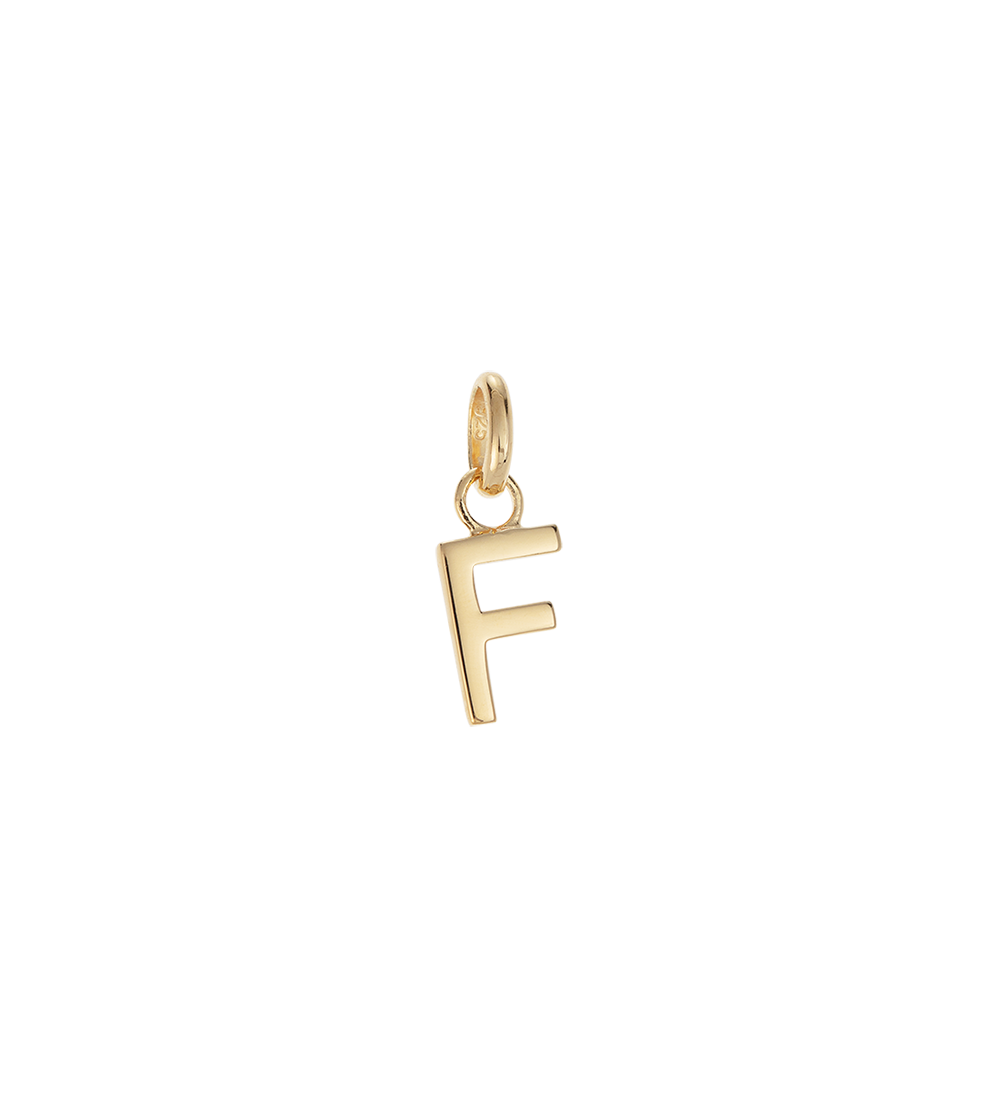 F - OUTLINE INITIAL (18K GOLD VERMEIL) - Roma Gift & Gourmet