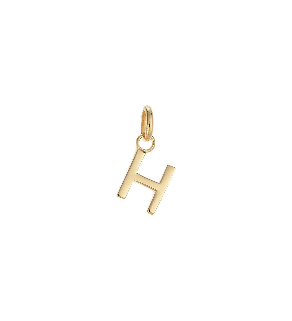 H - OUTLINE INITIAL (18K GOLD VERMEIL) - Roma Gift & Gourmet