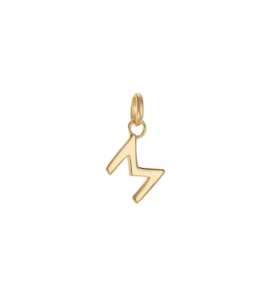 M - OUTLINE INITIAL (18K GOLD VERMEIL) - Roma Gift & Gourmet