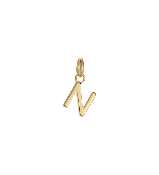 N - OUTLINE INITIAL (18K GOLD VERMEIL) - Roma Gift & Gourmet