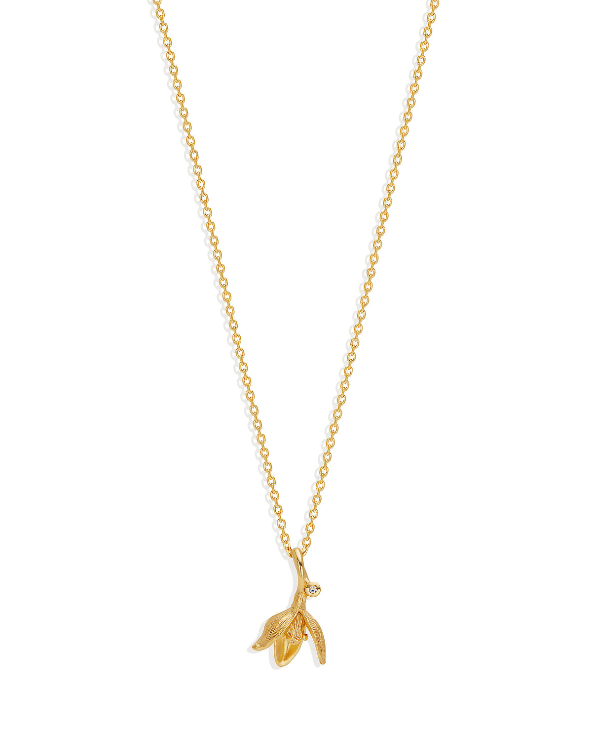 Birth Flower Necklace 18k Gold Vermeil - Roma Gift & Gourmet
