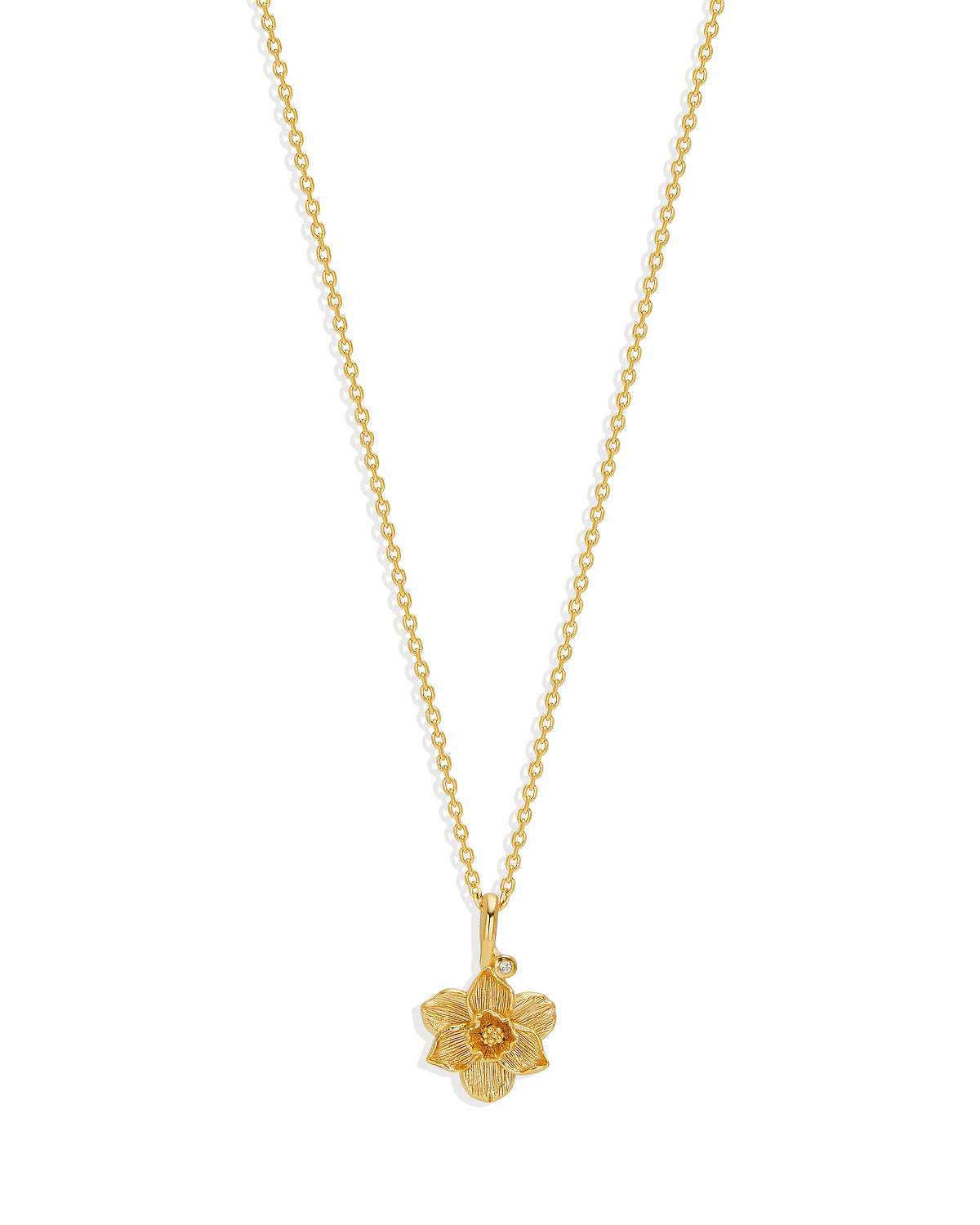Birth Flower Necklace 18k Gold Vermeil - Roma Gift & Gourmet