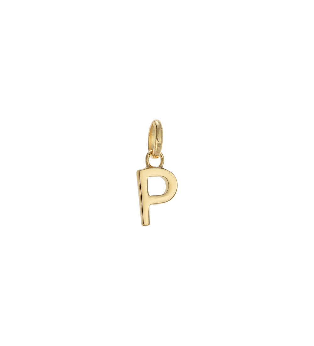 P - OUTLINE INITIAL (18K GOLD VERMEIL) - Roma Gift & Gourmet