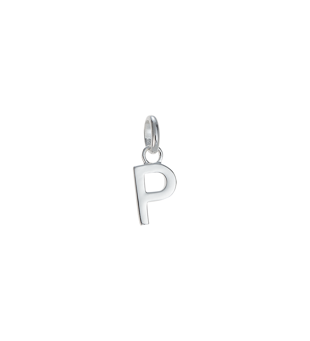 P - OUTLINE INITIAL (STERLING SILVER) - Roma Gift & Gourmet