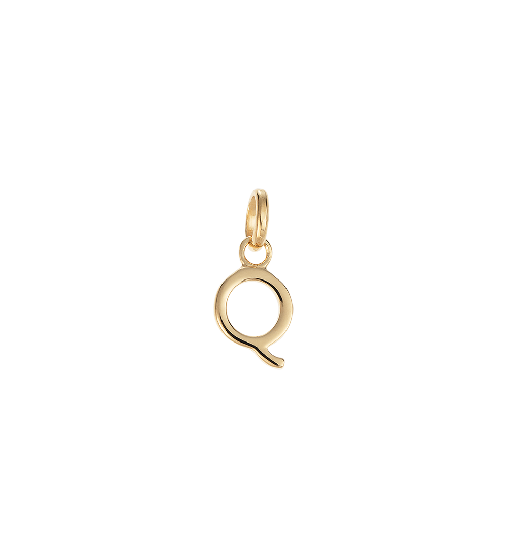 Q - OUTLINE INITIAL (18K GOLD VERMEIL) - Roma Gift & Gourmet