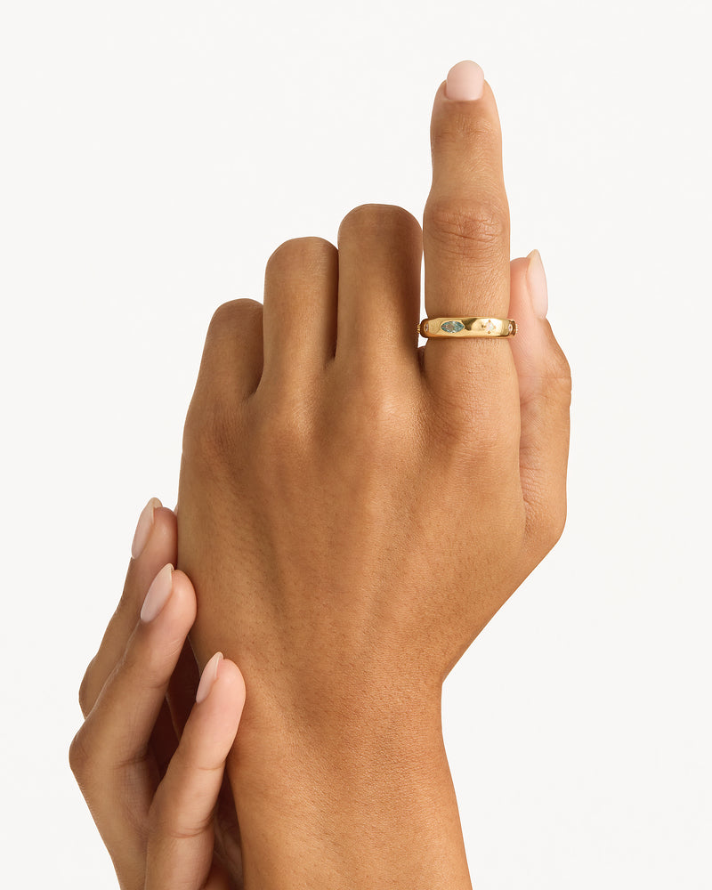 Hope and Protection Ring - 18k Gold Vermeil - Roma Gift & Gourmet