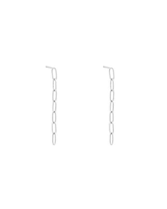 RUE CHAIN EARRING (STERLING SILVER) - SET - Roma Gift & Gourmet
