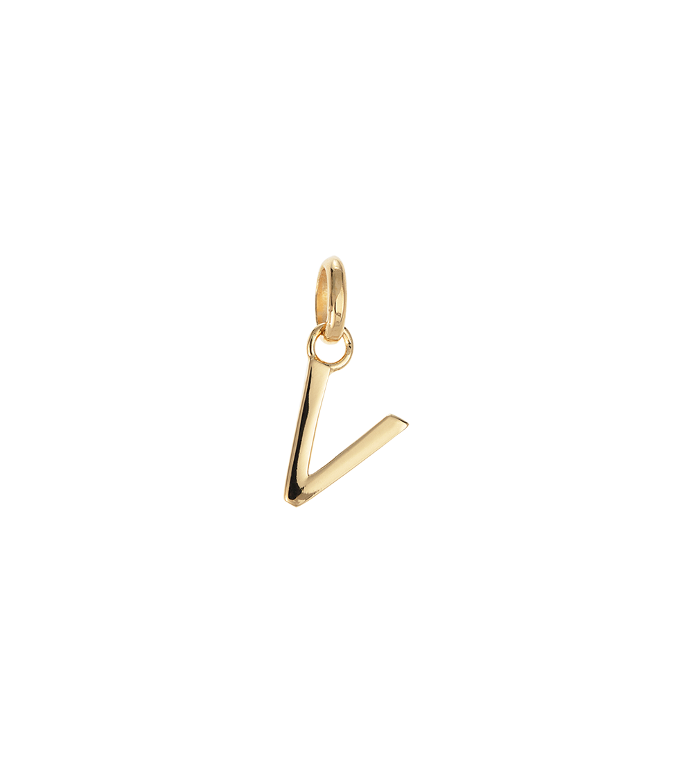 V - OUTLINE INITIAL (18K GOLD VERMEIL) - Roma Gift & Gourmet