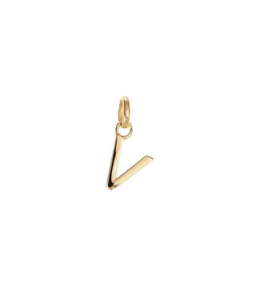 V - OUTLINE INITIAL (18K GOLD VERMEIL) - Roma Gift & Gourmet
