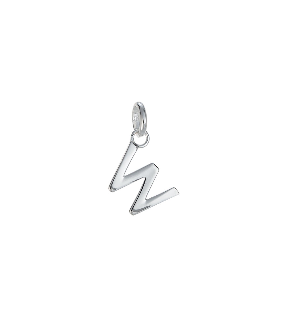 W - OUTLINE INITIAL (STERLING SILVER) - Roma Gift & Gourmet