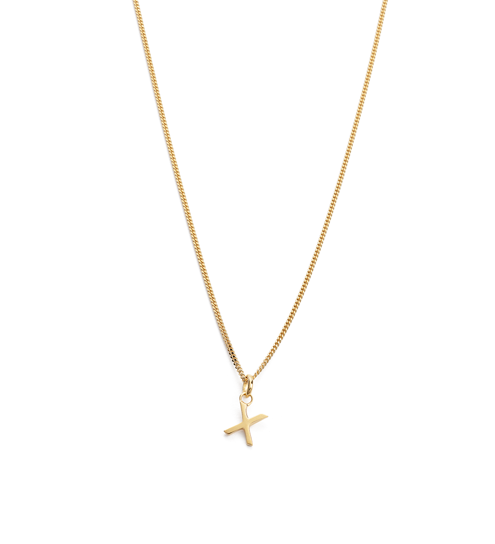 X - OUTLINE INITIAL (18K GOLD VERMEIL) - Roma Gift & Gourmet