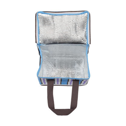 Lunch Box Choc Blue Stripe