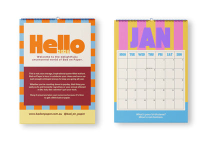 2026 Calendar (Spiral 21cm x 29.7cm)