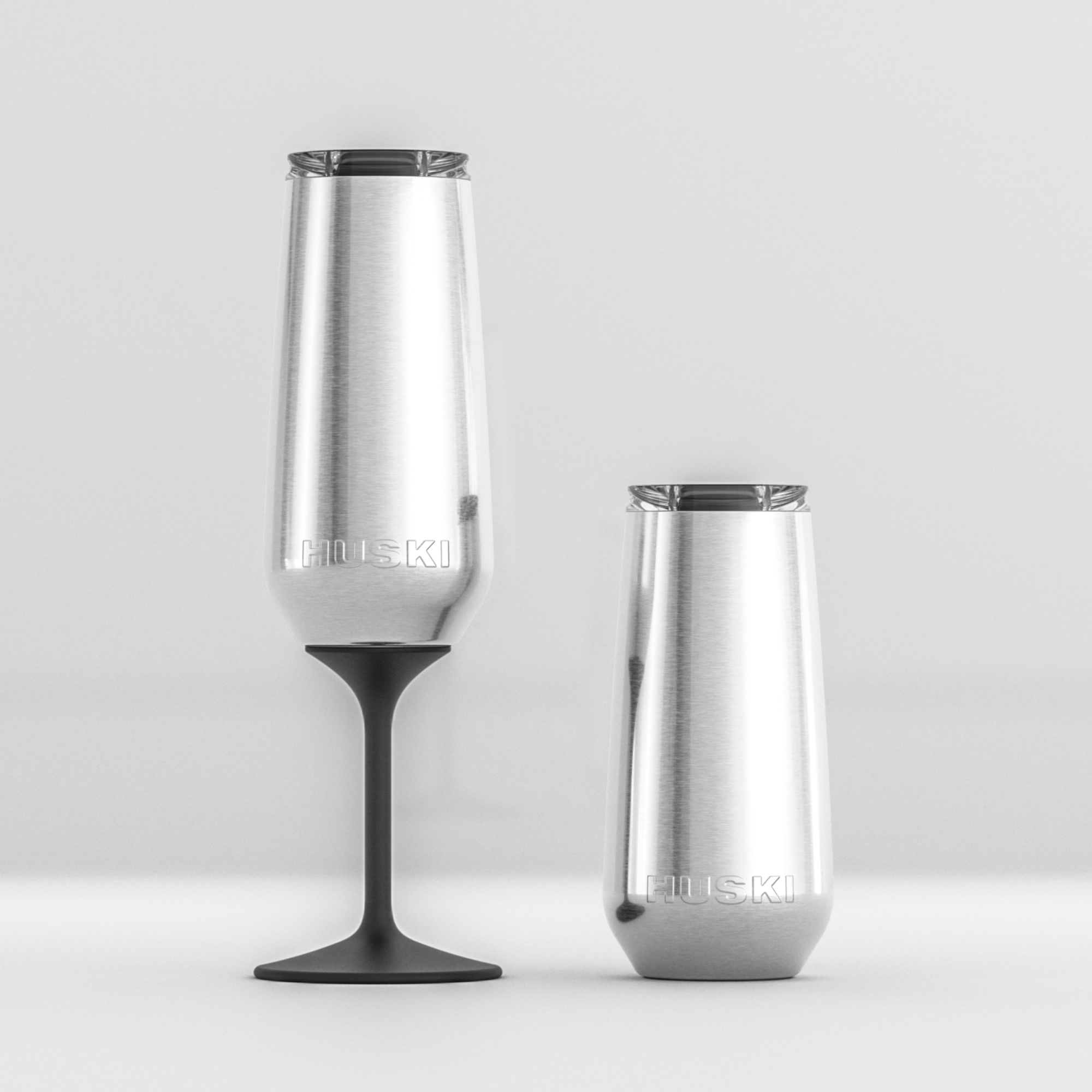 Huski Champagne Flute - Black - Roma Gift & Gourmet