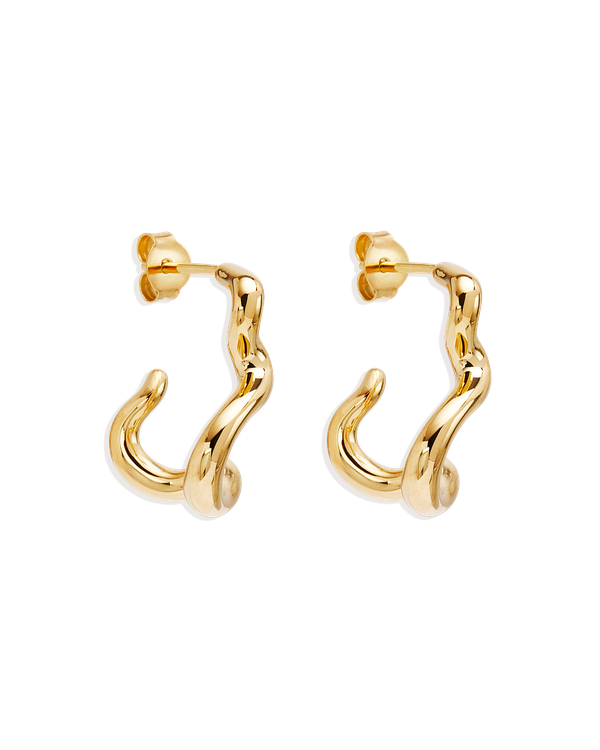 Gold Flow of Life Hoops