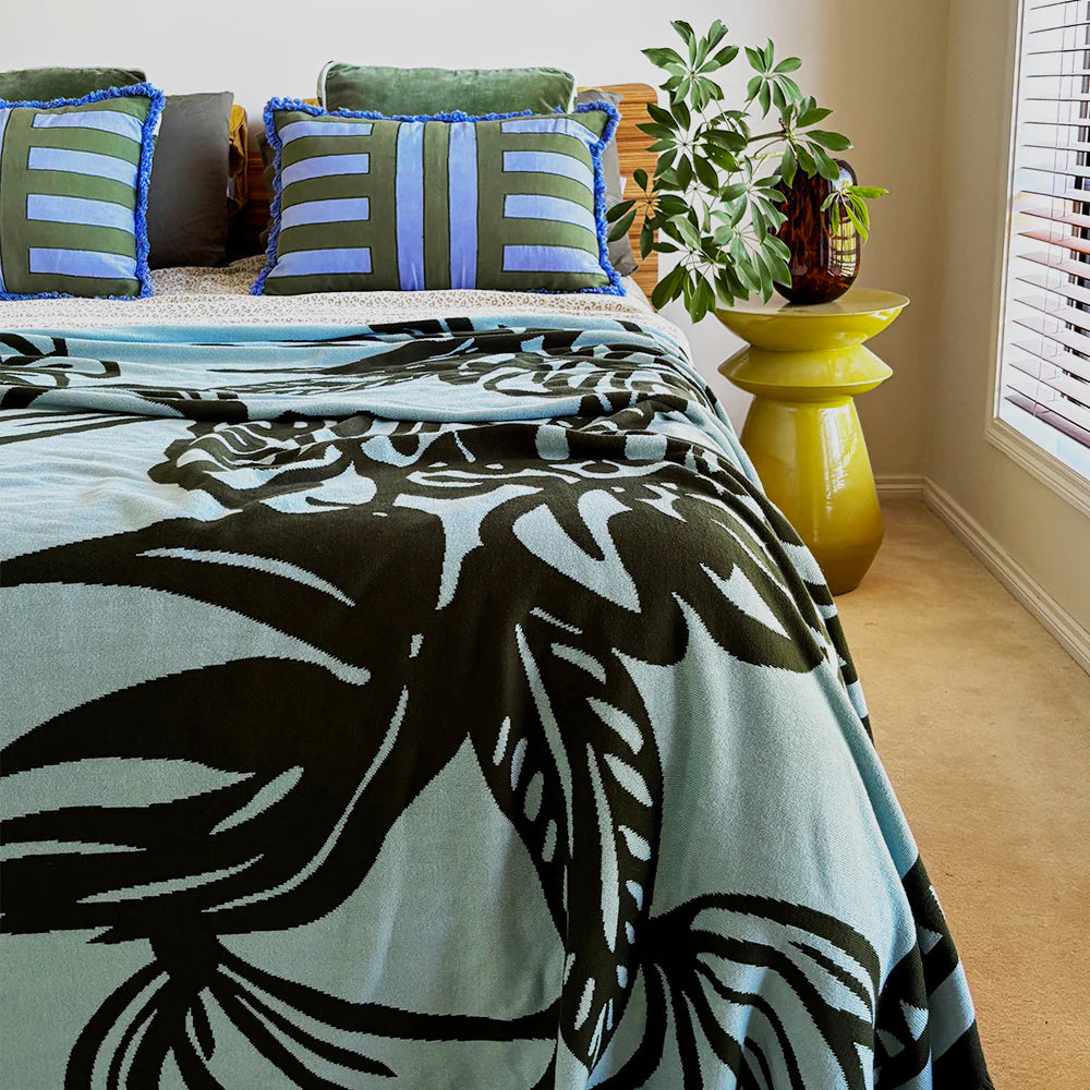 Monstera Throw Blanket - Roma Gift & Gourmet