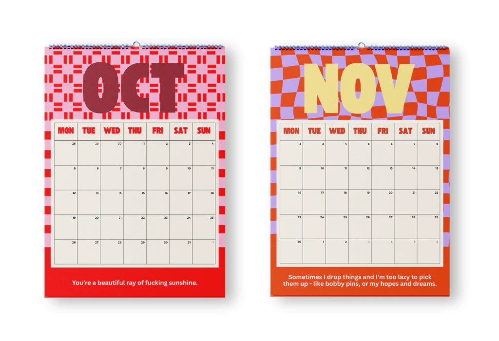 2026 Calendar (Spiral 21cm x 29.7cm)