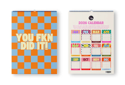 2026 Calendar (Spiral 21cm x 29.7cm)