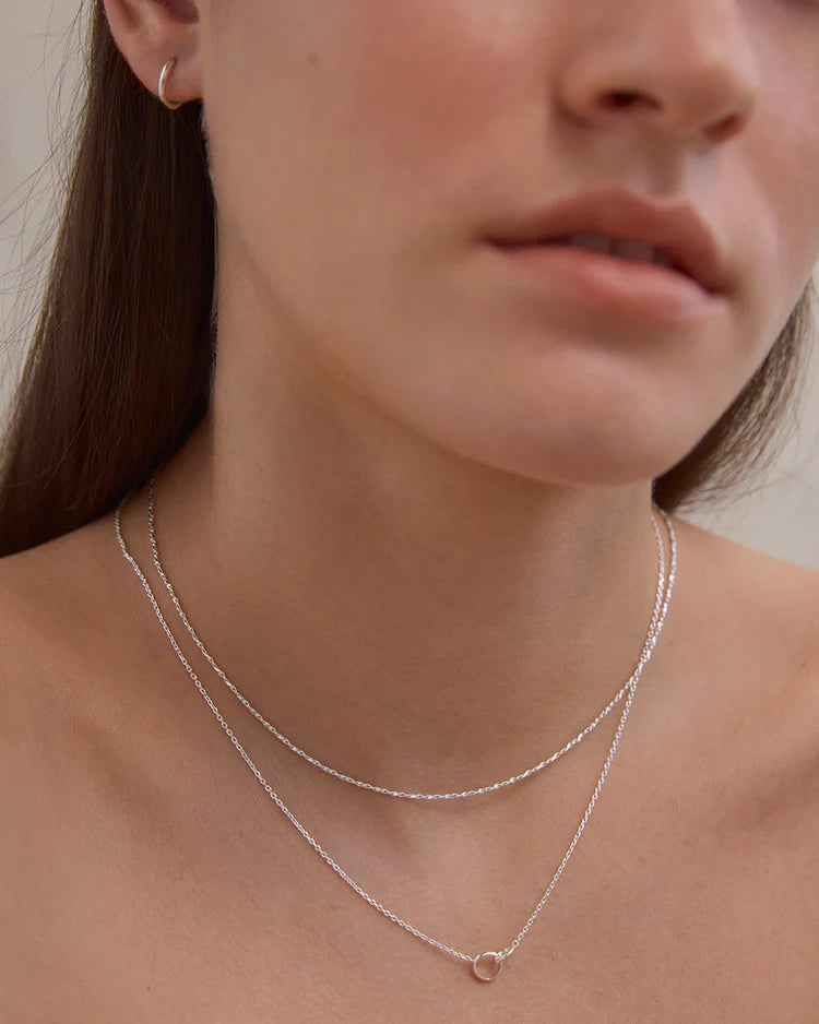 LUCIA CHAIN NECKLACE (STERLING SILVER) - Roma Gift & Gourmet