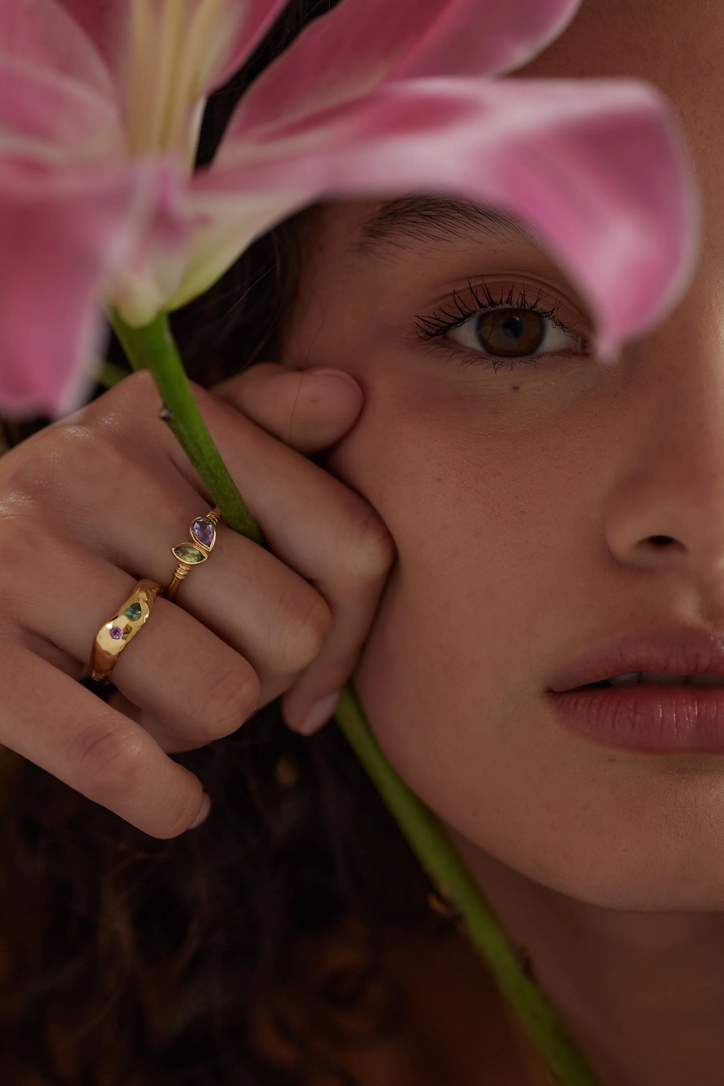 Xanthe Lolite & Apatite Ring