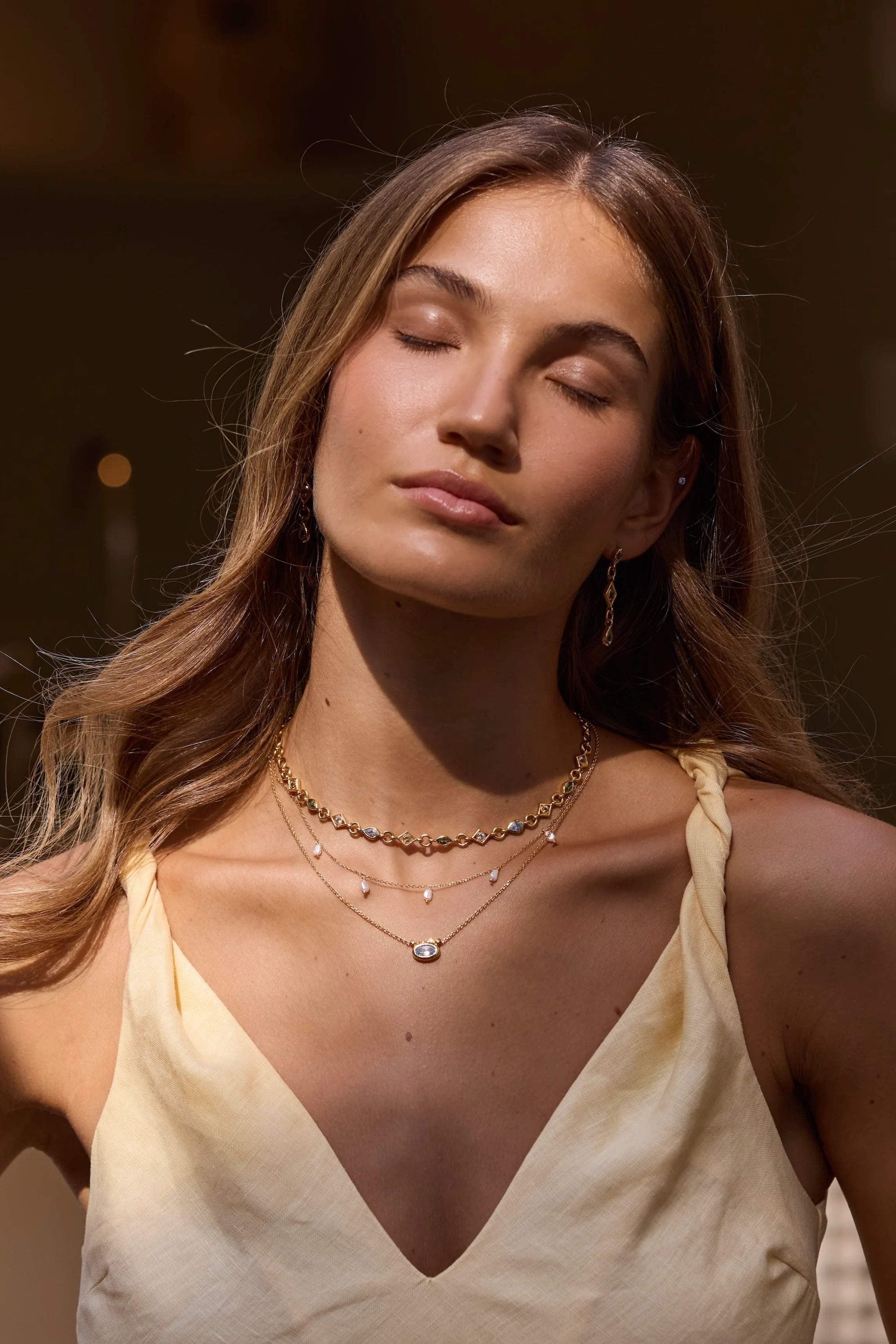 Pearl Drop Gold Necklace - Roma Gift & Gourmet