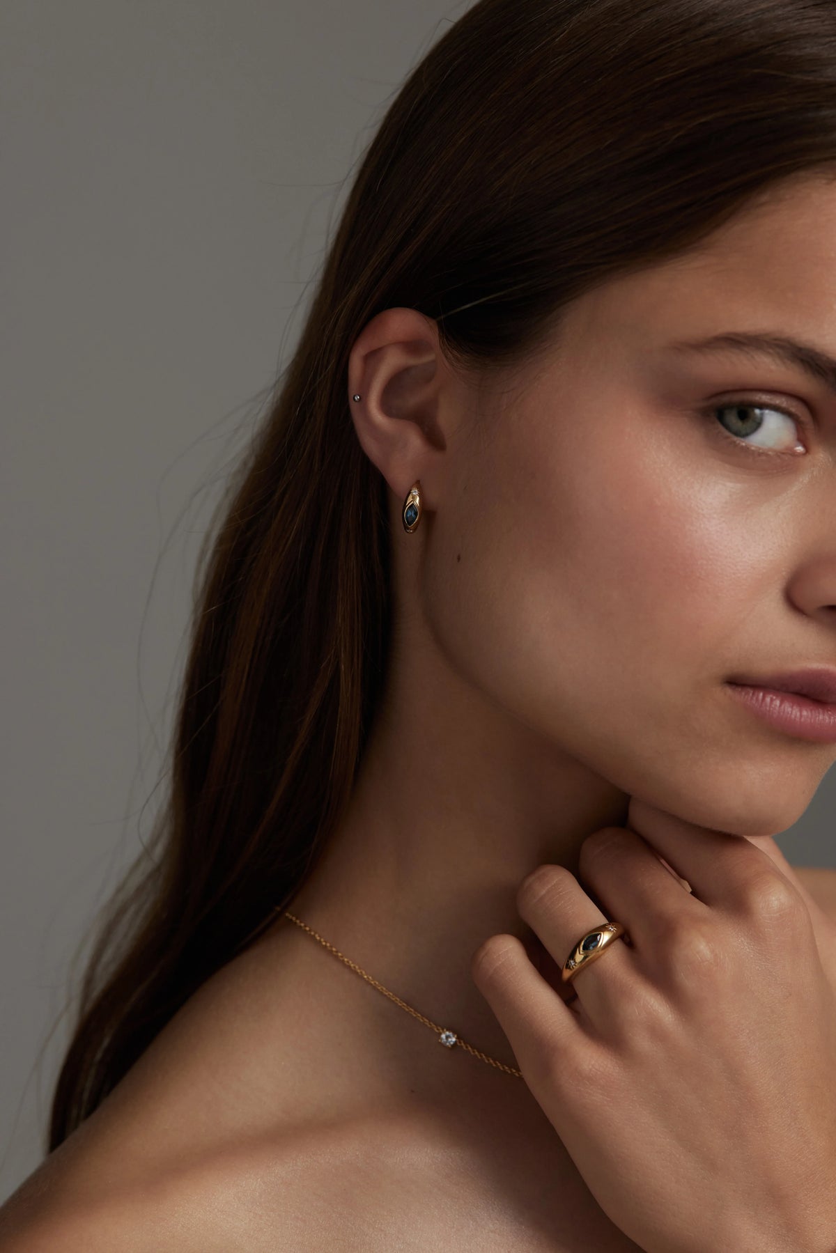 Asteria Topaz Hoops