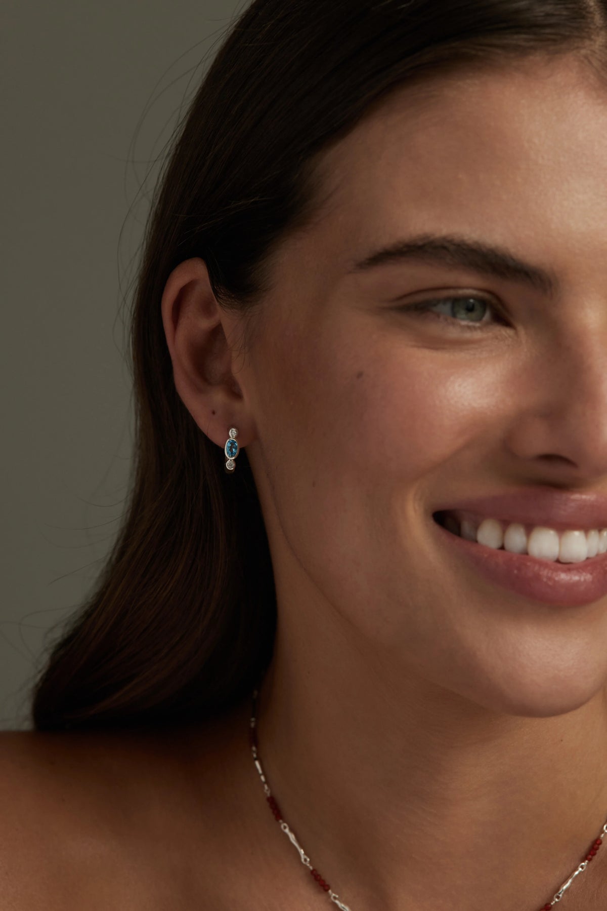 Tilda Topaz Earrings Silver