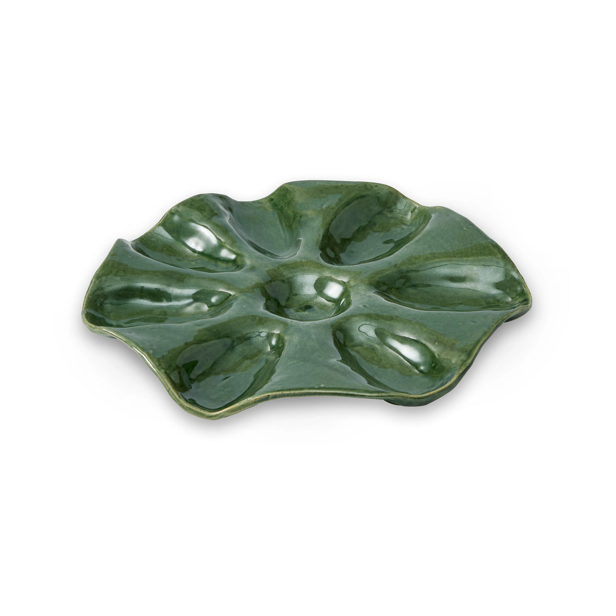 Sullivan Green Oyster Plate