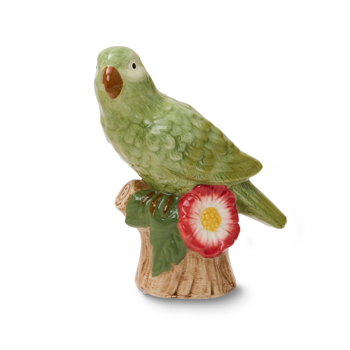 Green Parrot Medium 15x8x18cm
