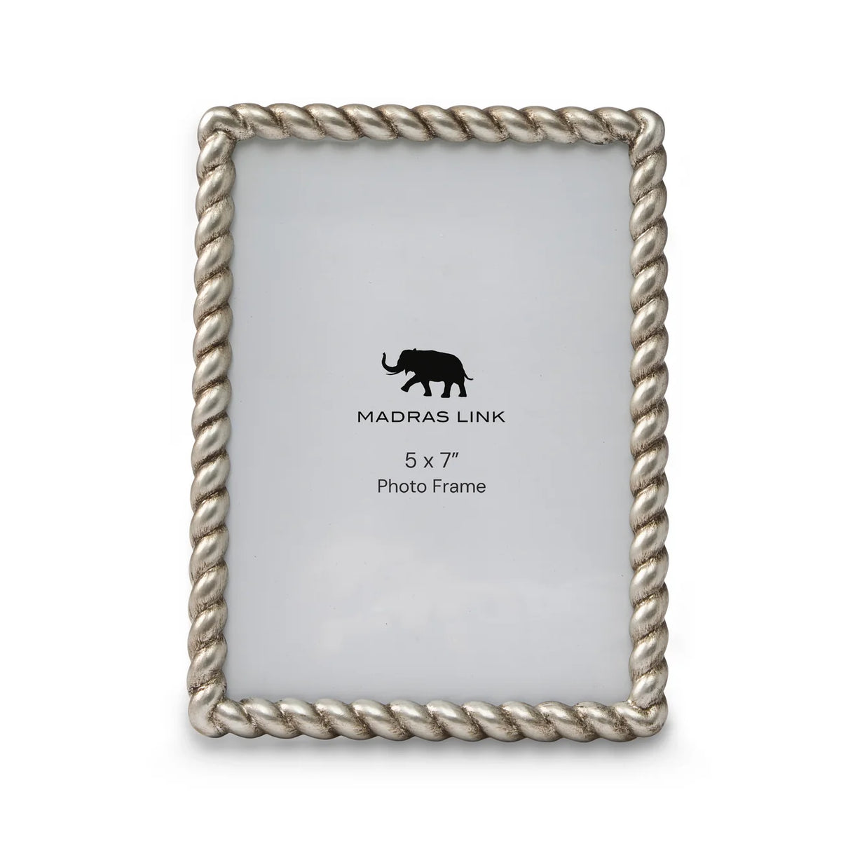 Antique Silver Rope Photo Frame