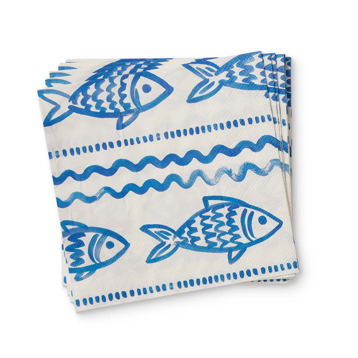Positano Blue Paper Napkin Set 20Pc