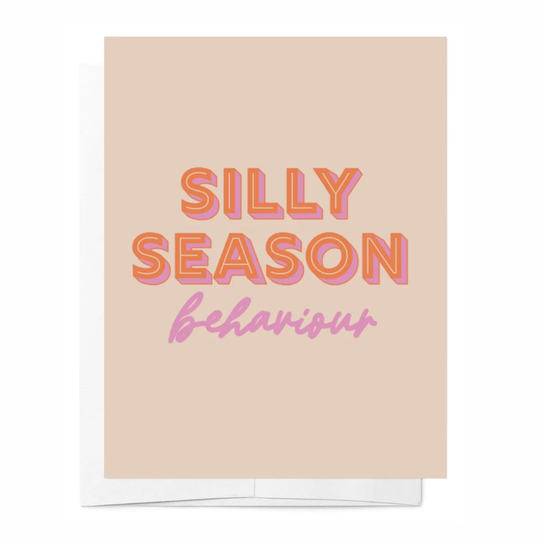 Silly season behaviour card