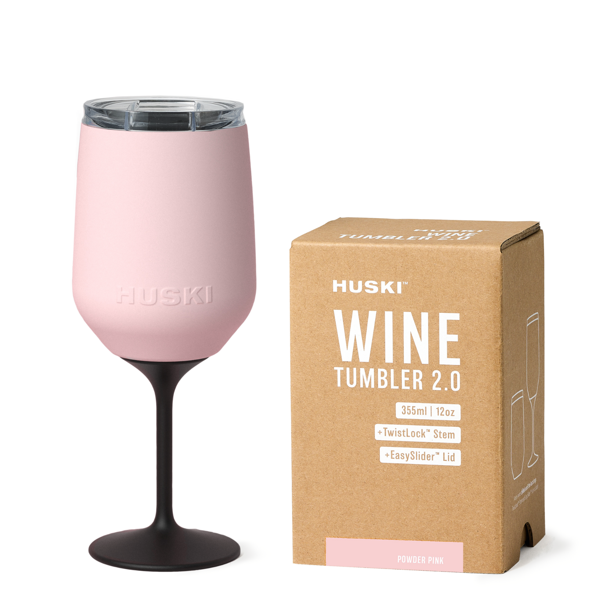 Huski Wine Tumbler 2.0 - Powder Pink - Roma Gift & Gourmet
