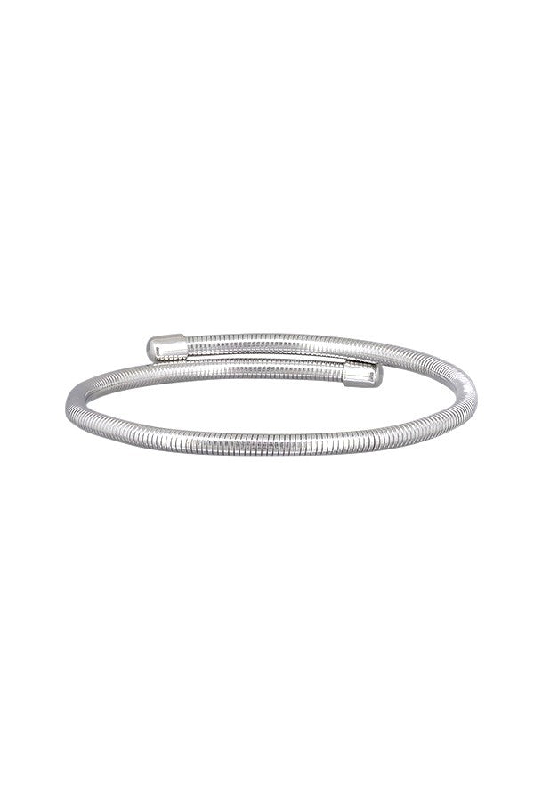 Silver Snake Wrap Bangle