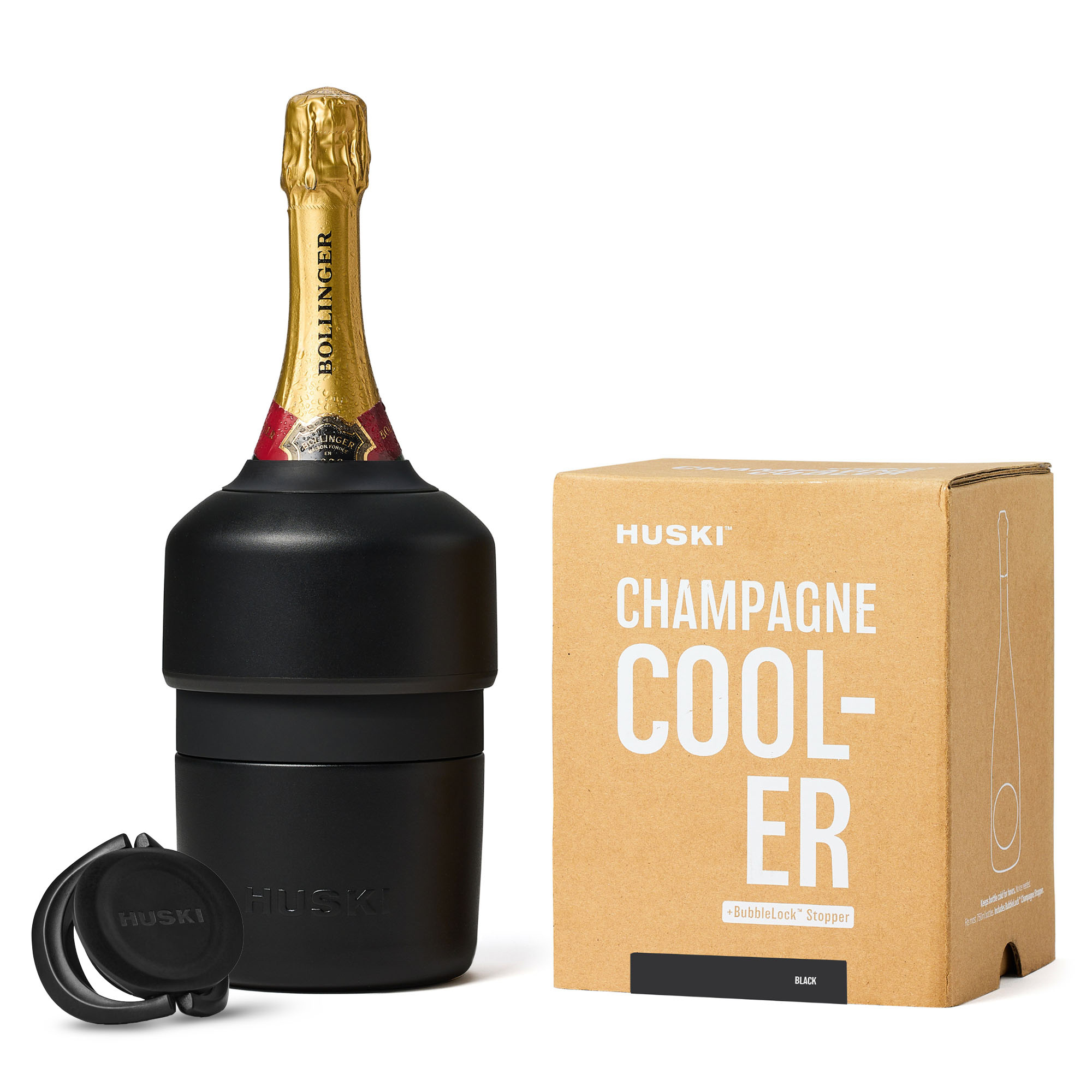 Huski Champagne Cooler - Black - Roma Gift & Gourmet
