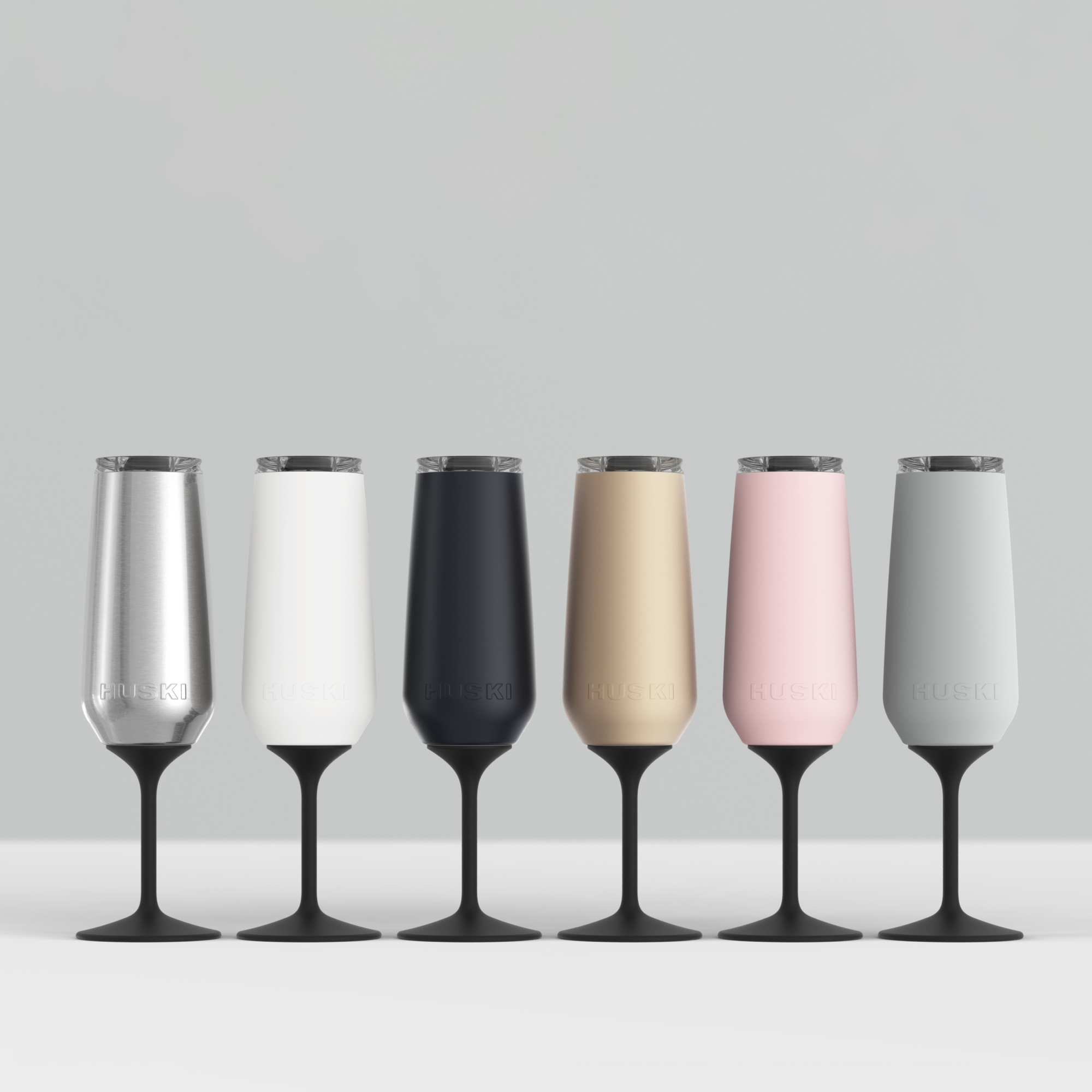 Huski Champagne Flute - Stone Grey - Roma Gift & Gourmet