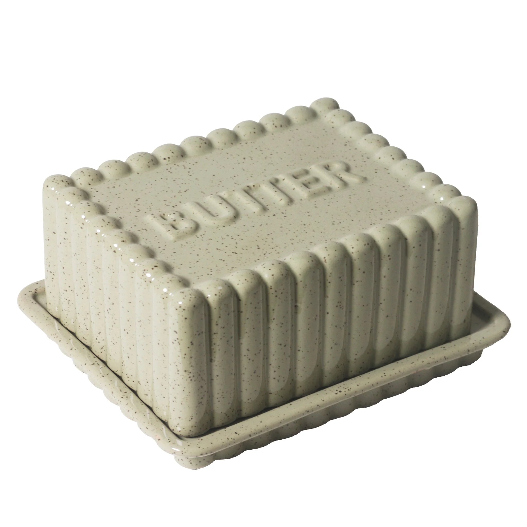 Kitchen Life Large Butter Dish / Peppercorn - Roma Gift & Gourmet