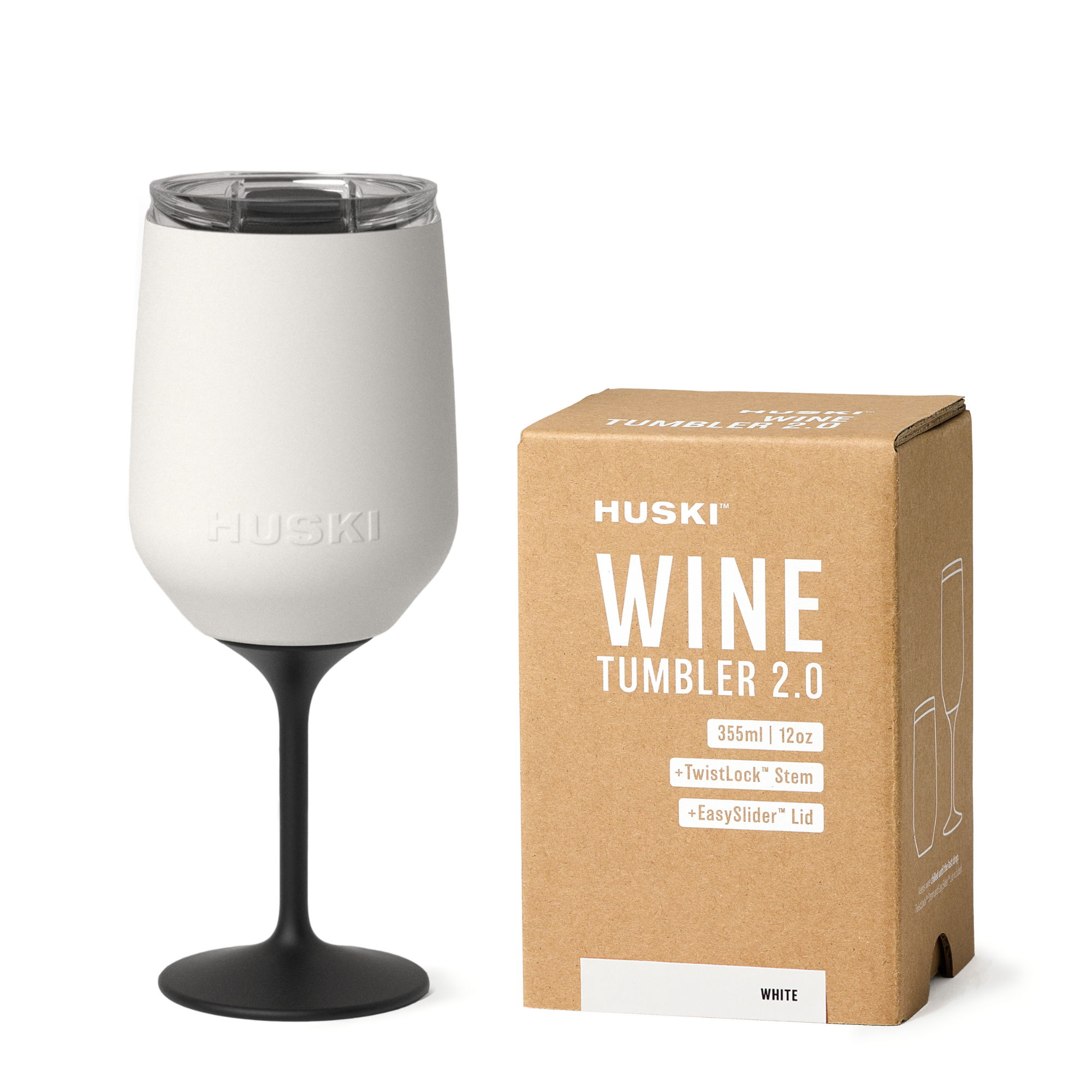 Huski Wine Tumbler 2.0 - White - Roma Gift & Gourmet