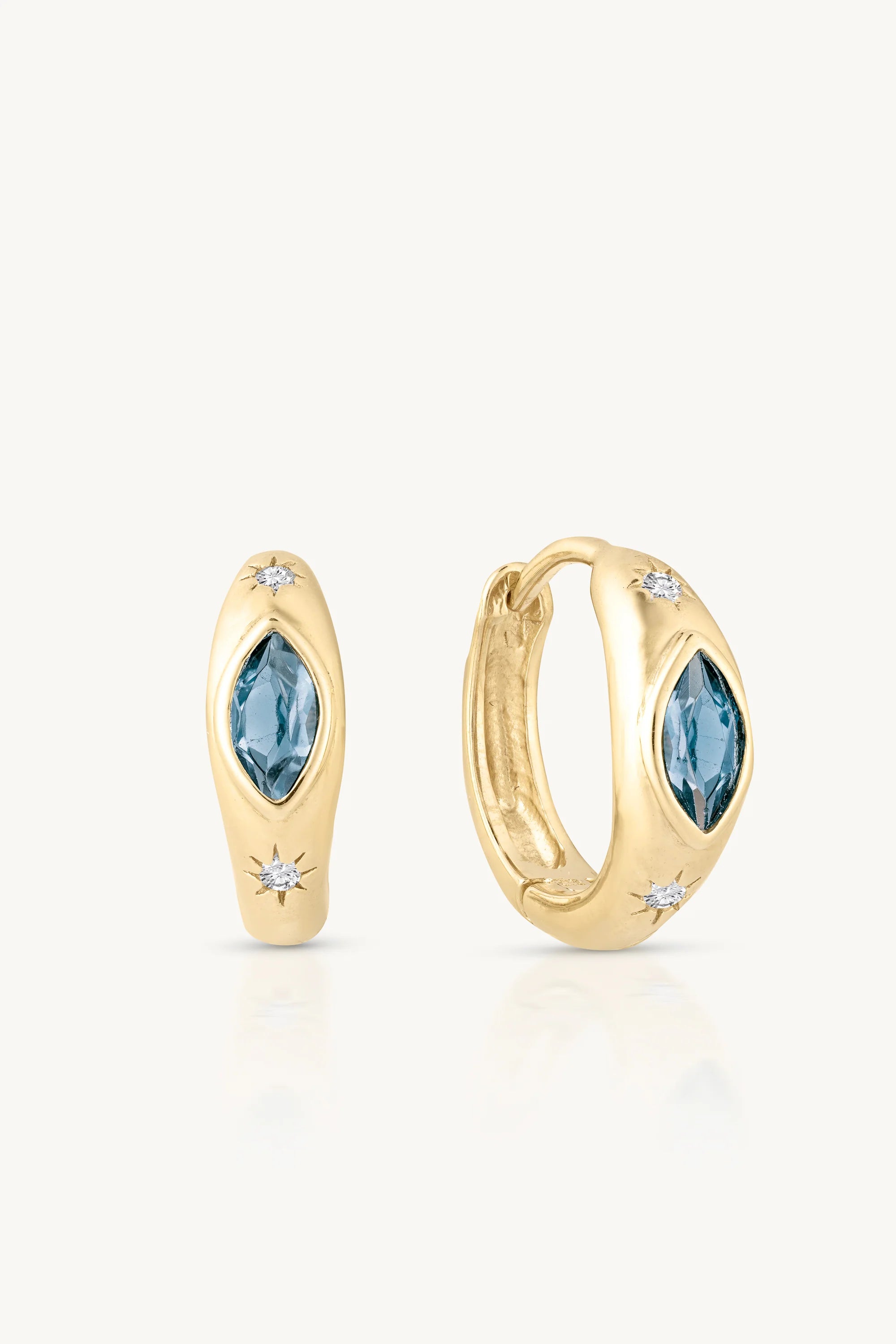 Asteria Topaz Hoops