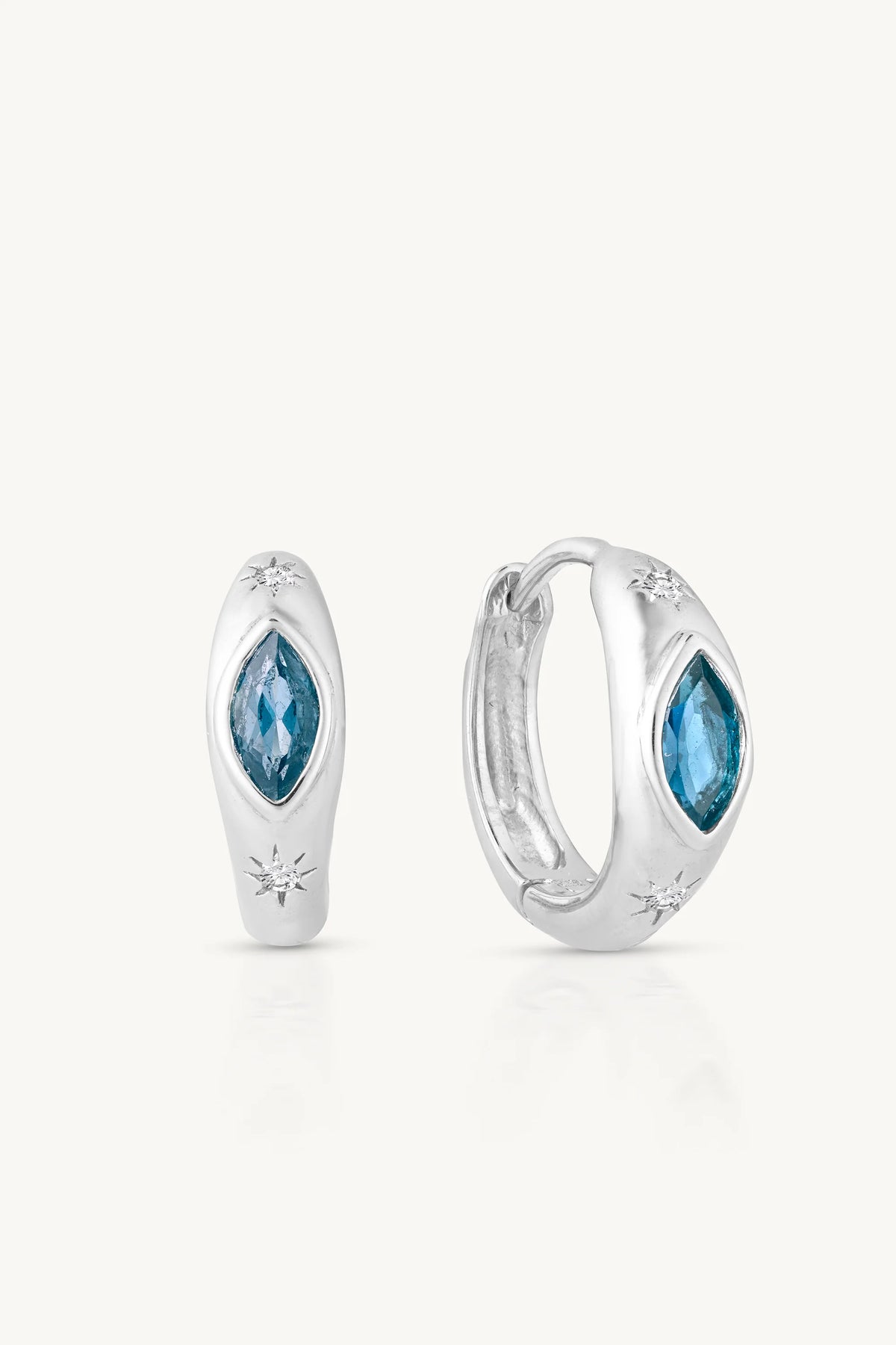 Asteria Topaz Hoops