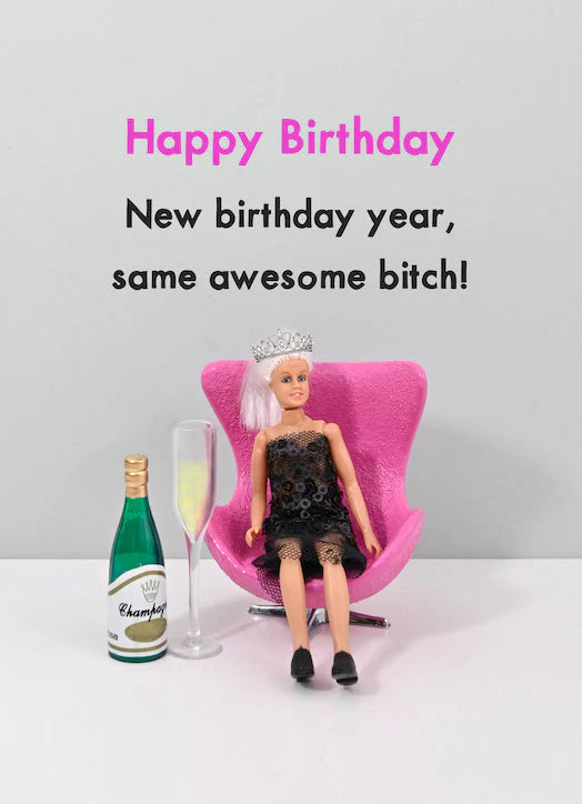 Happy Birthday New Year Card