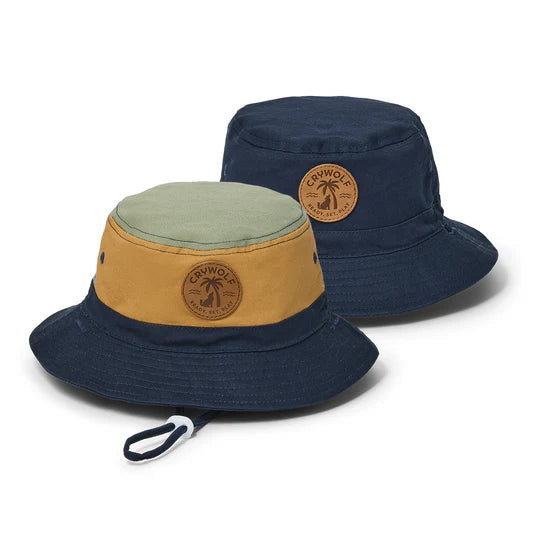 REVERSIBLE BUCKET HAT - Indigo Colour Block - Roma Gift & Gourmet