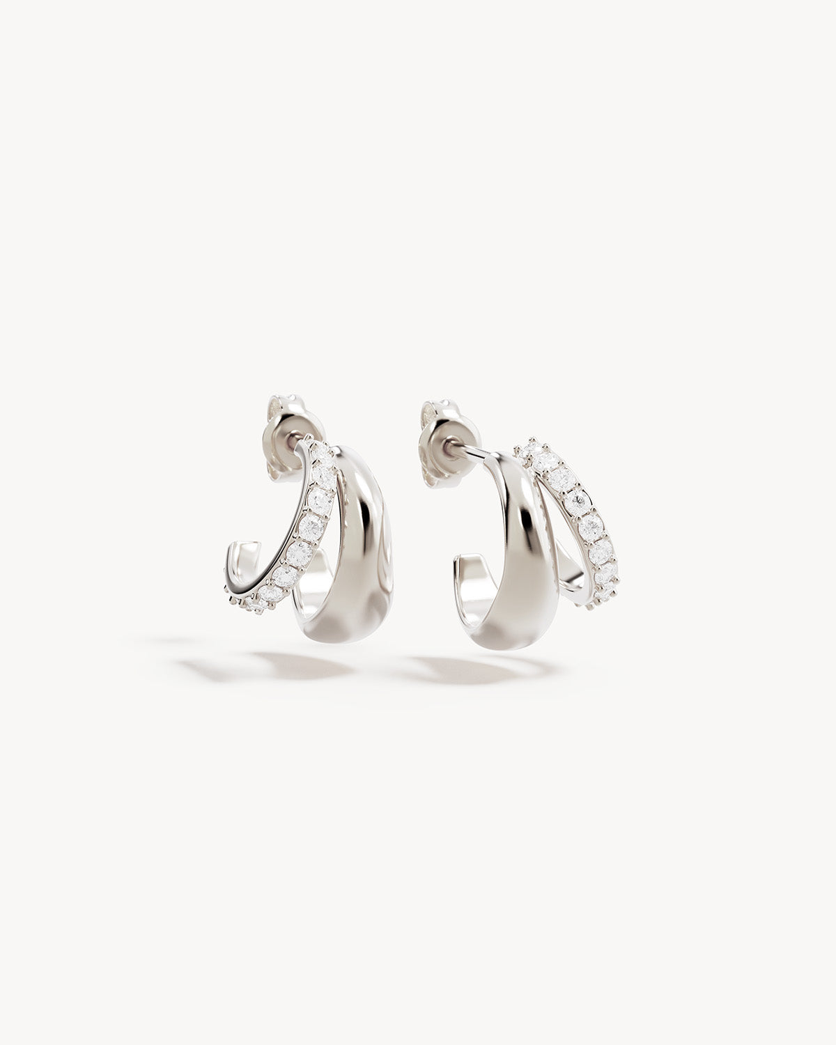 Sterling Silver Eternally Yours Hoops