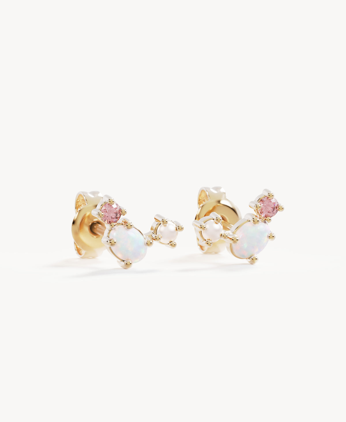 18k Gold Vermeil Cosmic Bloom Stud Earrings