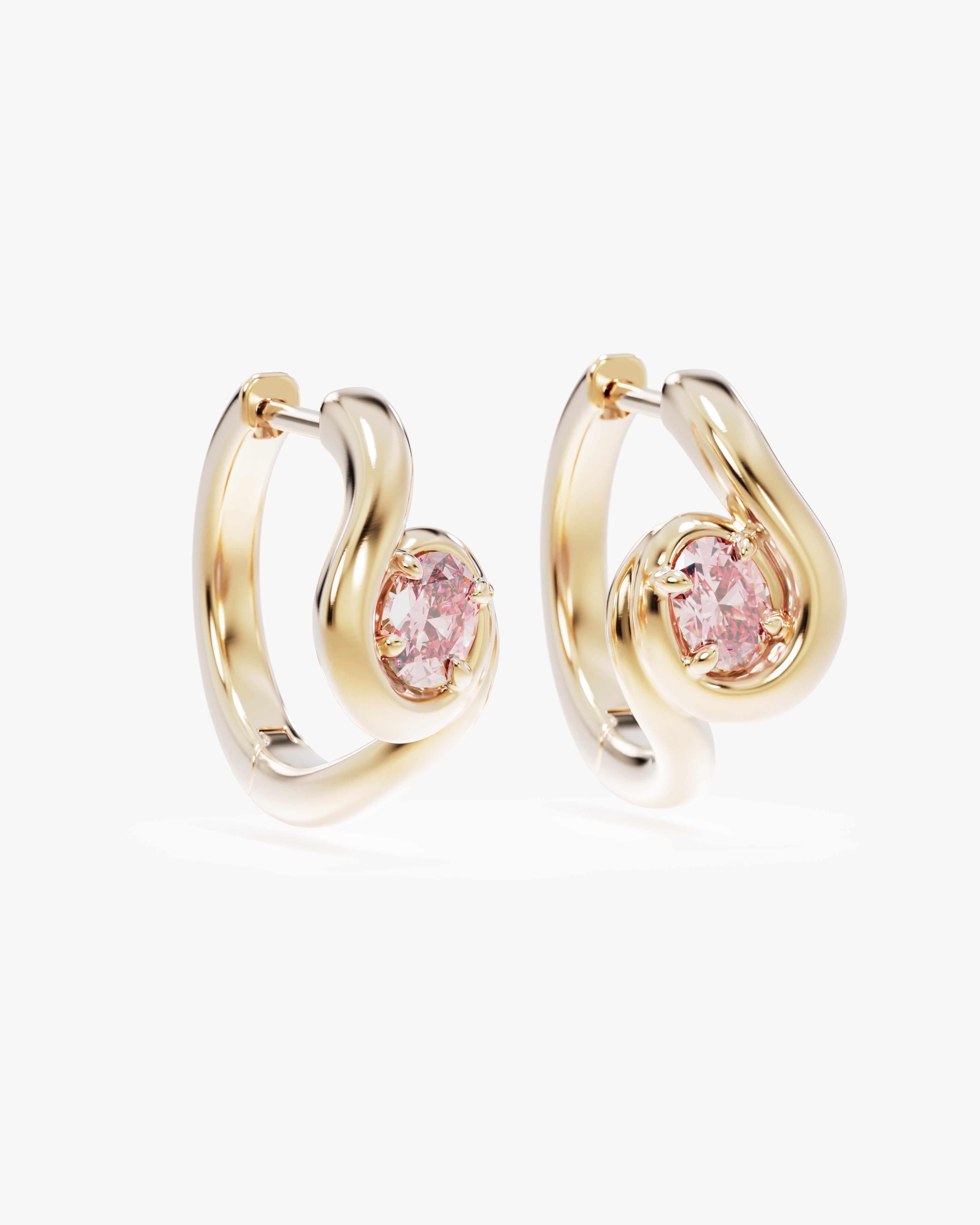 18k Gold Vermeil Embrace Love Hoops