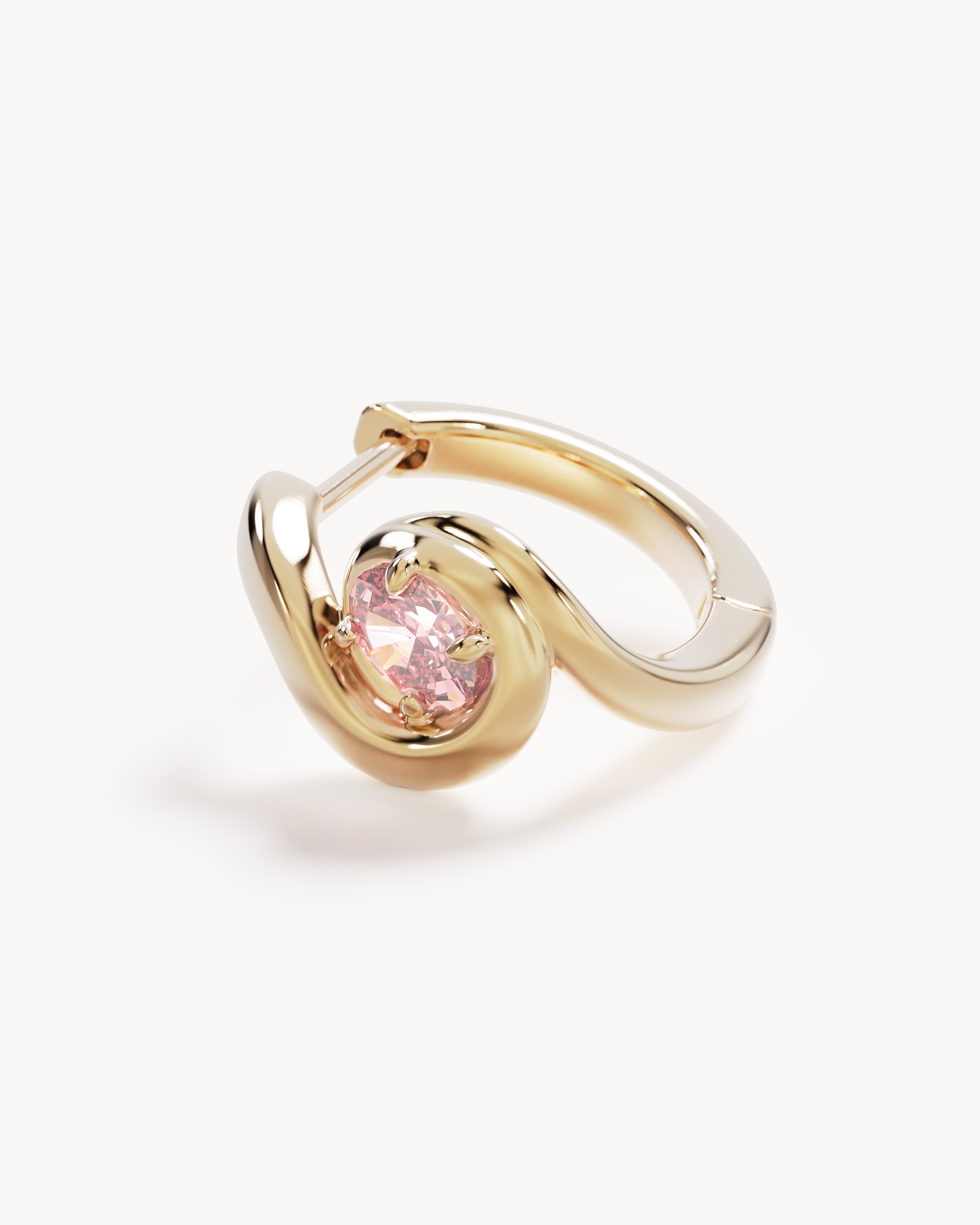 18k Gold Vermeil Embrace Love Hoops