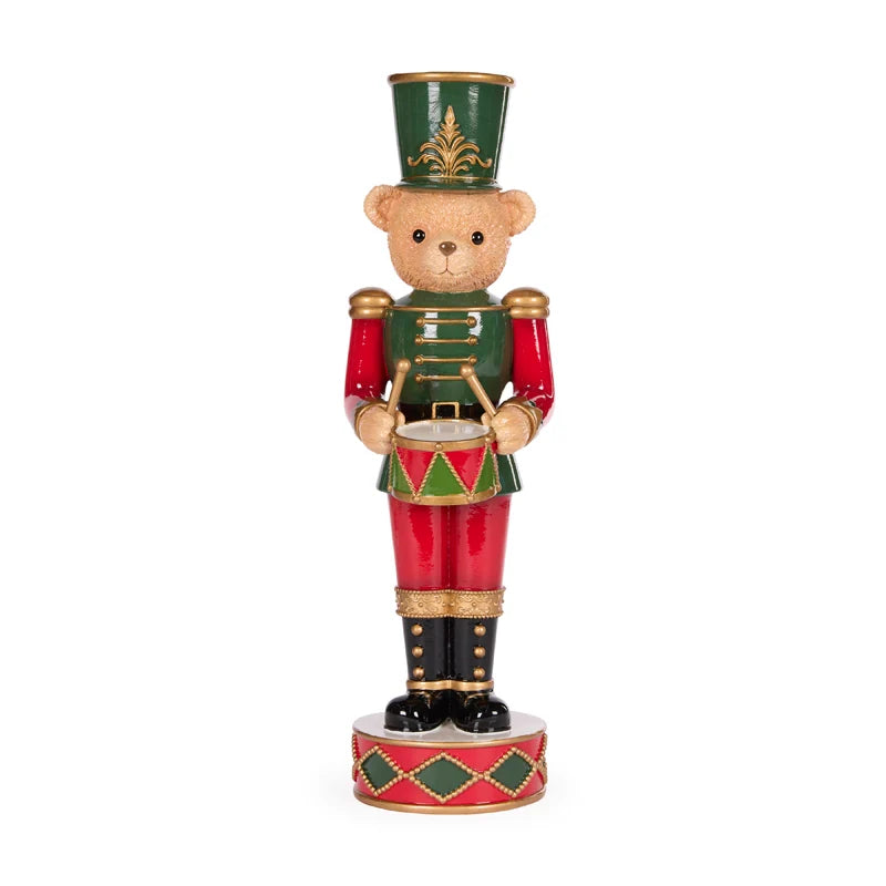 Teddy Bear Nutcracker With Drum