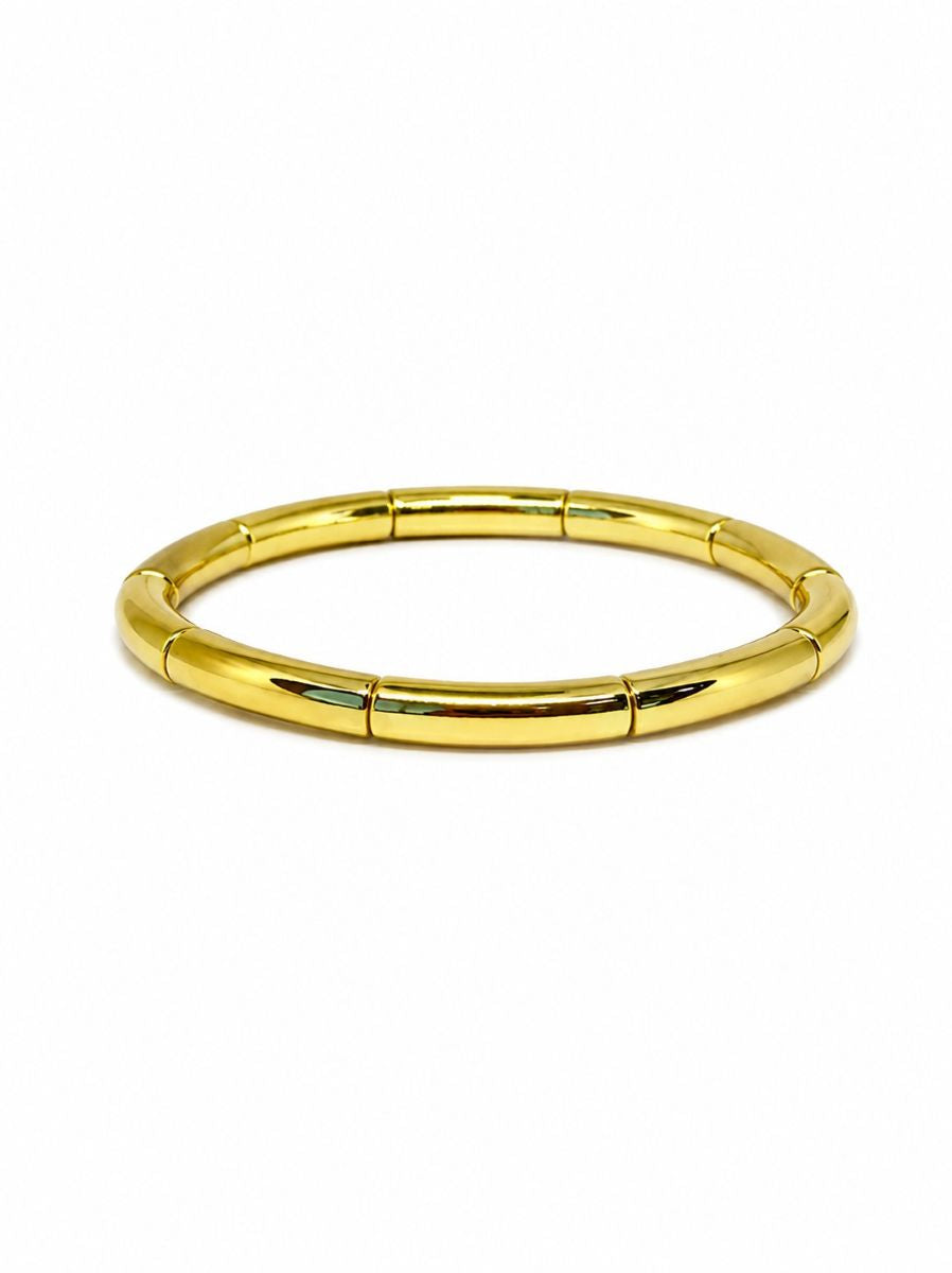 Gold Curved Bar Bracelet