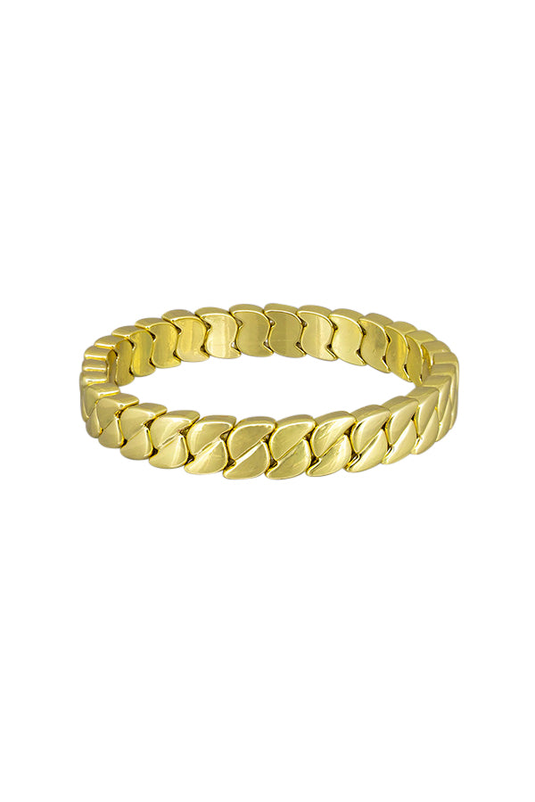Gold Twist Link Bracelet